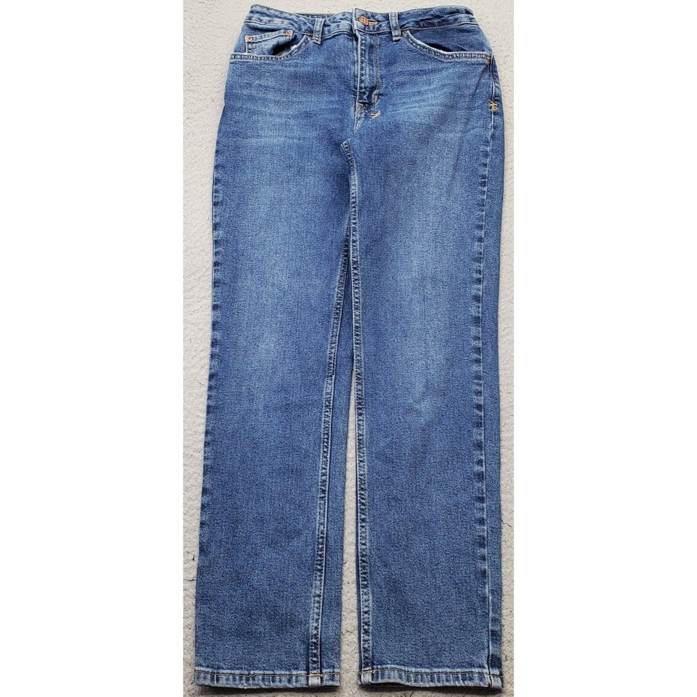 Ksubi Jeans Womens 25 Blue Denim Straight Leg Medium Wash 5 Pocket Streetwear